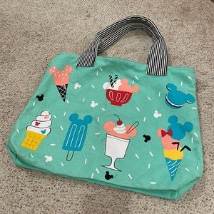 Mickey ice cream zipper tote bag